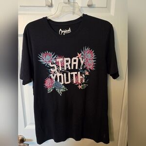 Jack & Jones Navy Tee with Floral Graphic Size XL